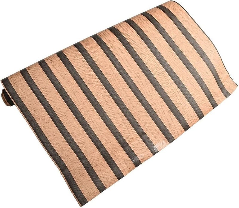 تصميم شرائح الخشب الطبيعي ورق حائط قابل للإزالة عرض 40 سم مقاس 6 - Image 2