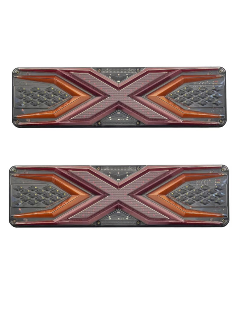12/24V Waterproof LED Reverse Light for Trailers, Trucks, Boats, Vans - Brake, Steering, Reverse and Rear Fog Light (2 Pieces, Type)D-2221 - Image 1
