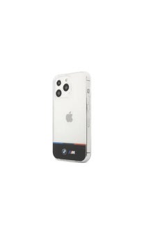 BMW Bmw M Collection Pc/Tpu Hard Case Horizontal Tricolor Lines & Black Stripe For Iphone 13 Pro (6.1 Inches) - Transparent  - Image 2