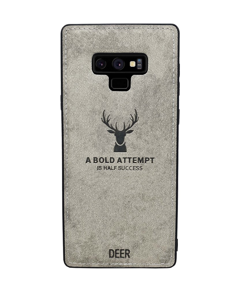 Luxury Soft Texture Patterned TPU Cloth Protective Case for Samsung Galaxy Note 9 Digital (Gray)