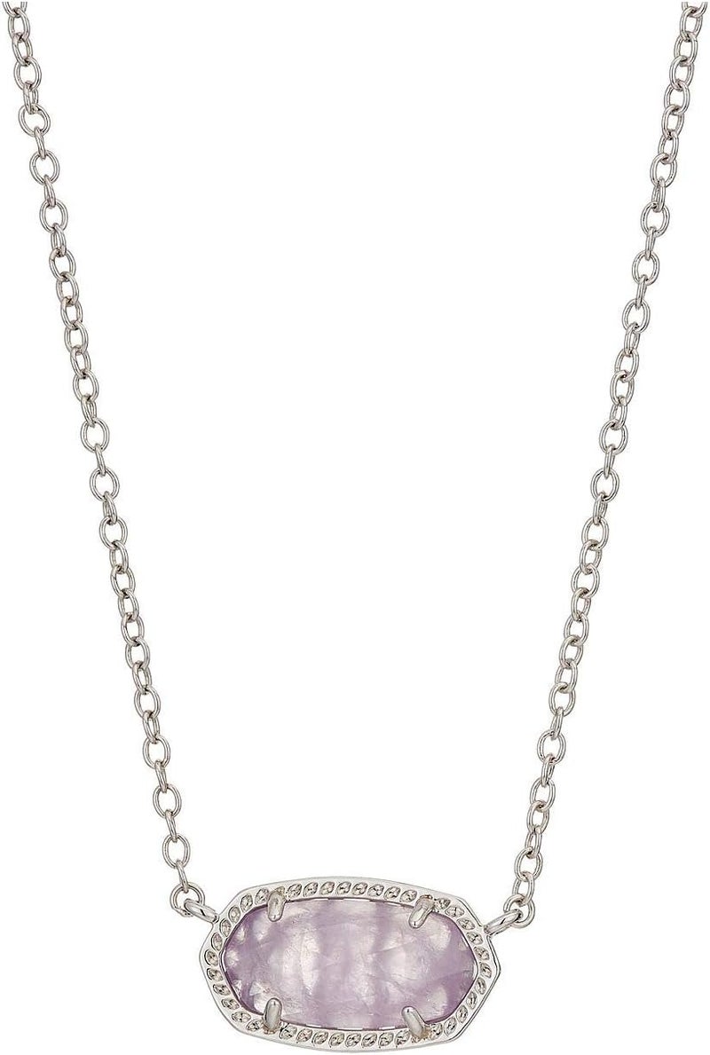 Kendra Scott Elisa Pendant Necklace for Women - 14k Gold-Plated Amethyst Jewelry