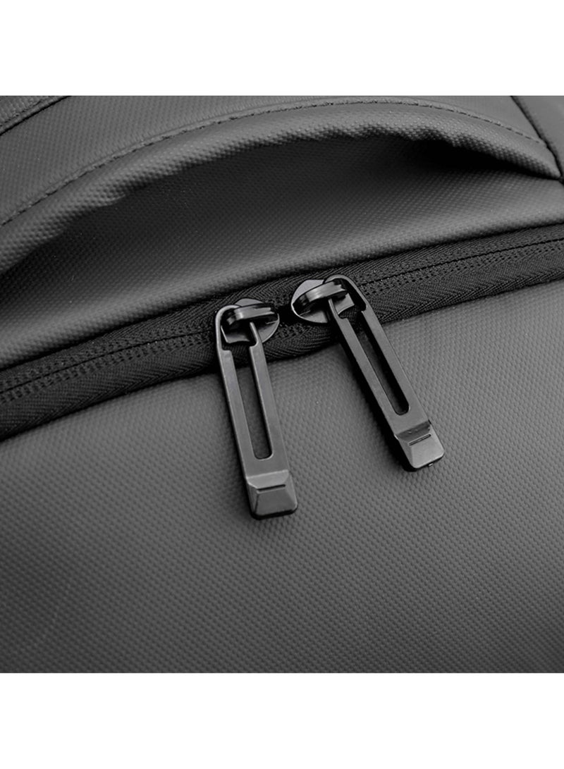 Hike Unisex Polyester Backpack 17.5-inch Water Resistant Computer Bag with Built in USB Port for Men and Women, HK2105-GREY - Image 4