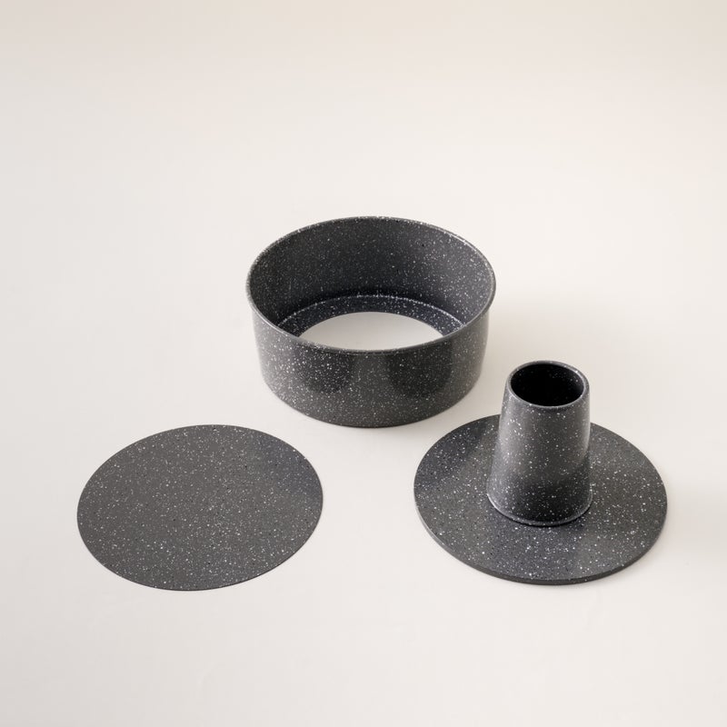 ألبرتو البرتو قالب تارت جرانيت رمادي 20 سم من الصلب الكربوني - Image 2