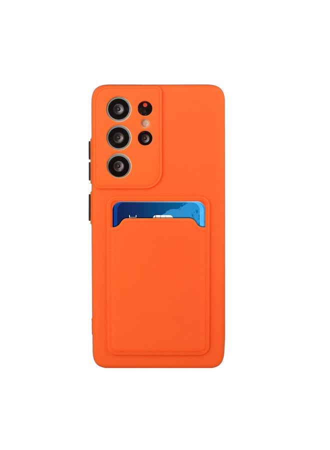 اس-توب جراب لهاتف Samsung Galaxy S22 Ultra 5G بتصميم فتحة بطاقة، جراب هاتف TPU مقاوم للصدمات - Image 2