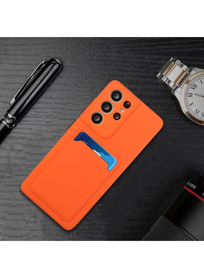 اس-توب جراب لهاتف Samsung Galaxy S22 Ultra 5G بتصميم فتحة بطاقة، جراب هاتف TPU مقاوم للصدمات - Image 5