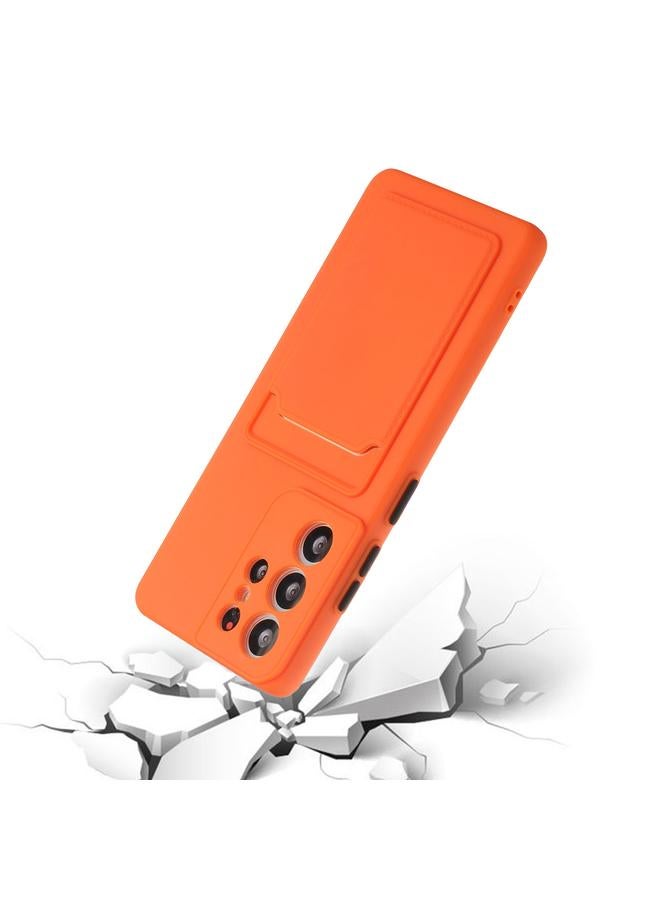 اس-توب جراب لهاتف Samsung Galaxy S22 Ultra 5G بتصميم فتحة بطاقة، جراب هاتف TPU مقاوم للصدمات - Image 4