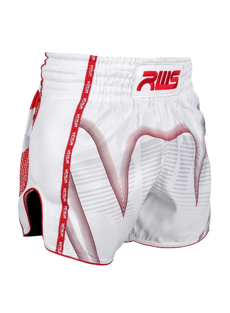VENUM VENUM RWS X VENUM 2.0 MUAY THAI SHORTS WHITE/RED - Image 2