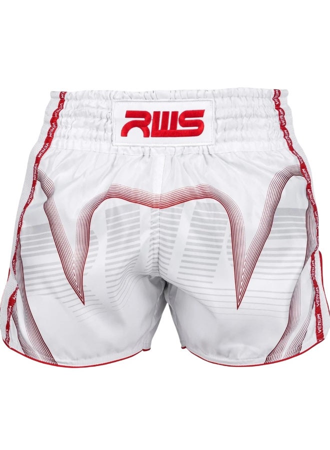 VENUM VENUM RWS X VENUM 2.0 MUAY THAI SHORTS WHITE/RED - Image 1