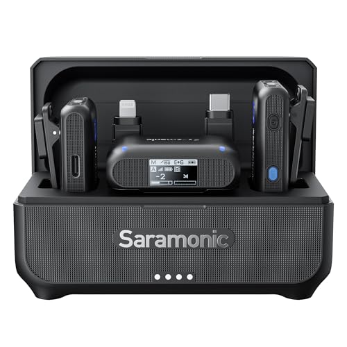 Saramonic Blink500 B2+ Wireless Lavalier Microphone for iPhone/Android/Cameras, 492ft Range, 20h Battery Life with Noise Cancelling Compatibale for Interview Vlog Live Stream Podcast Video Recording - Image 1