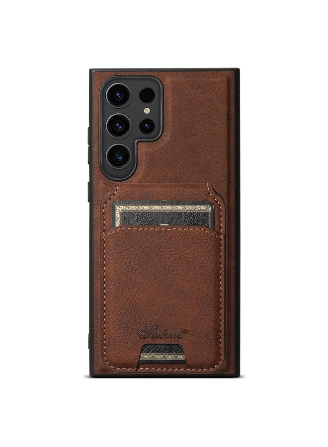 Suteni Case For Samsung Galaxy S23 Ultra 5G H16 Litchi Texture Leather Detachable Wallet Back Phone Case - Image 1