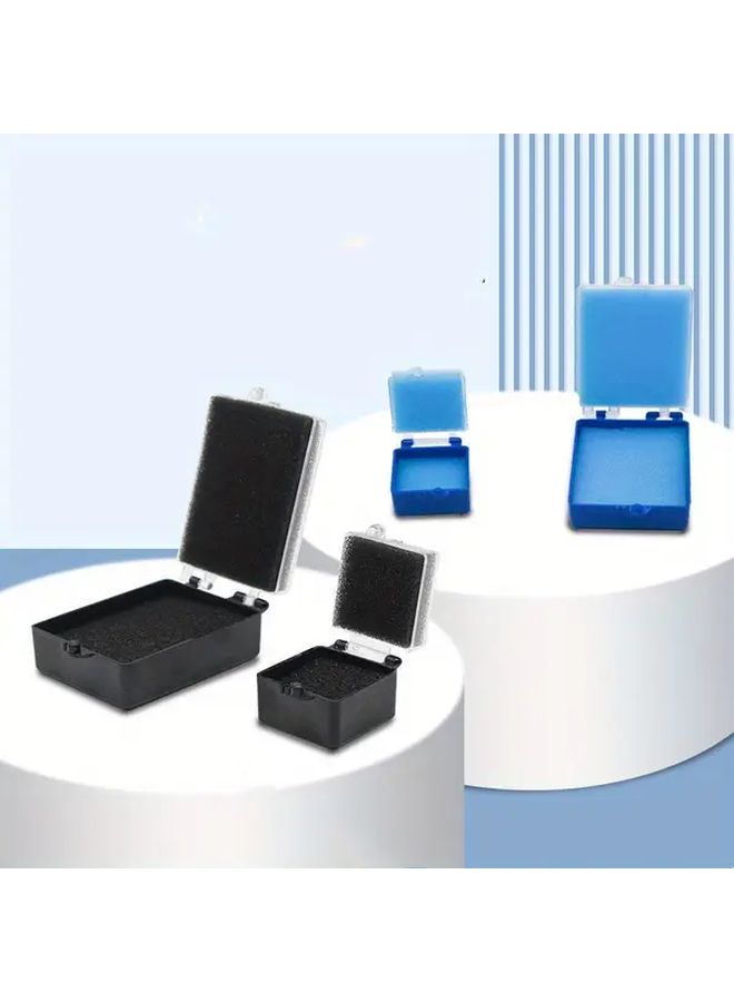 10pcs Black 1 Inch Dental Implant Storage Boxes Plastic Case With Sponge Cushioning Secure Lid - Image 1