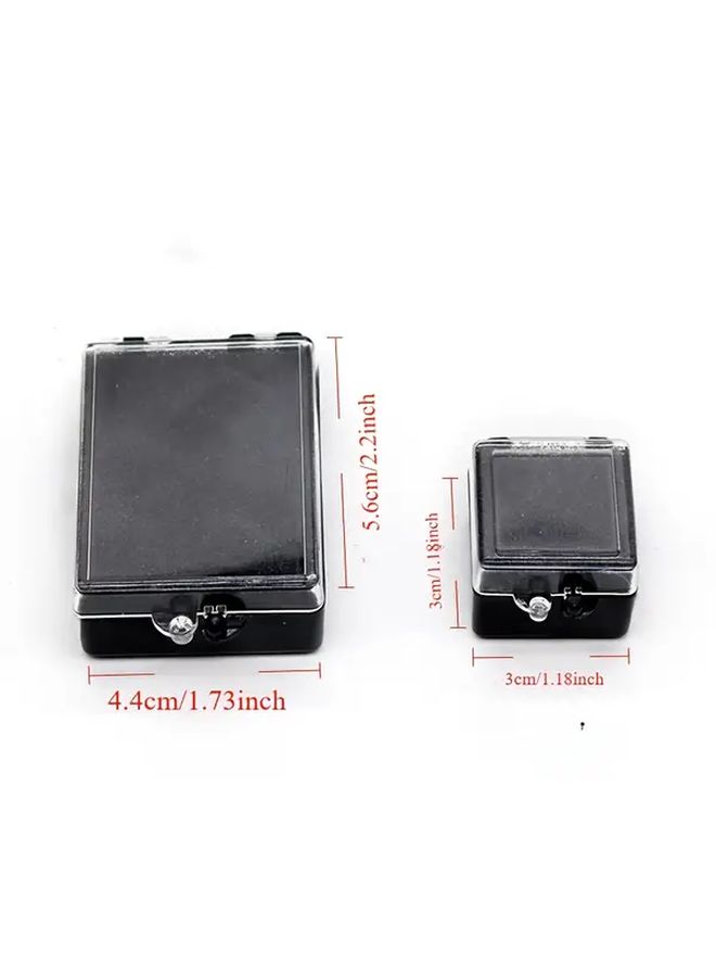 10pcs Black 1 Inch Dental Implant Storage Boxes Plastic Case With Sponge Cushioning Secure Lid - Image 3