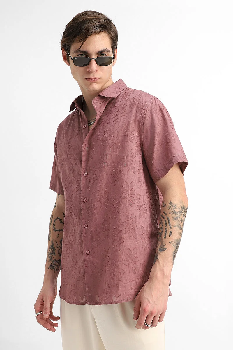 SNITCH Jacquard Regular Fit Shirt