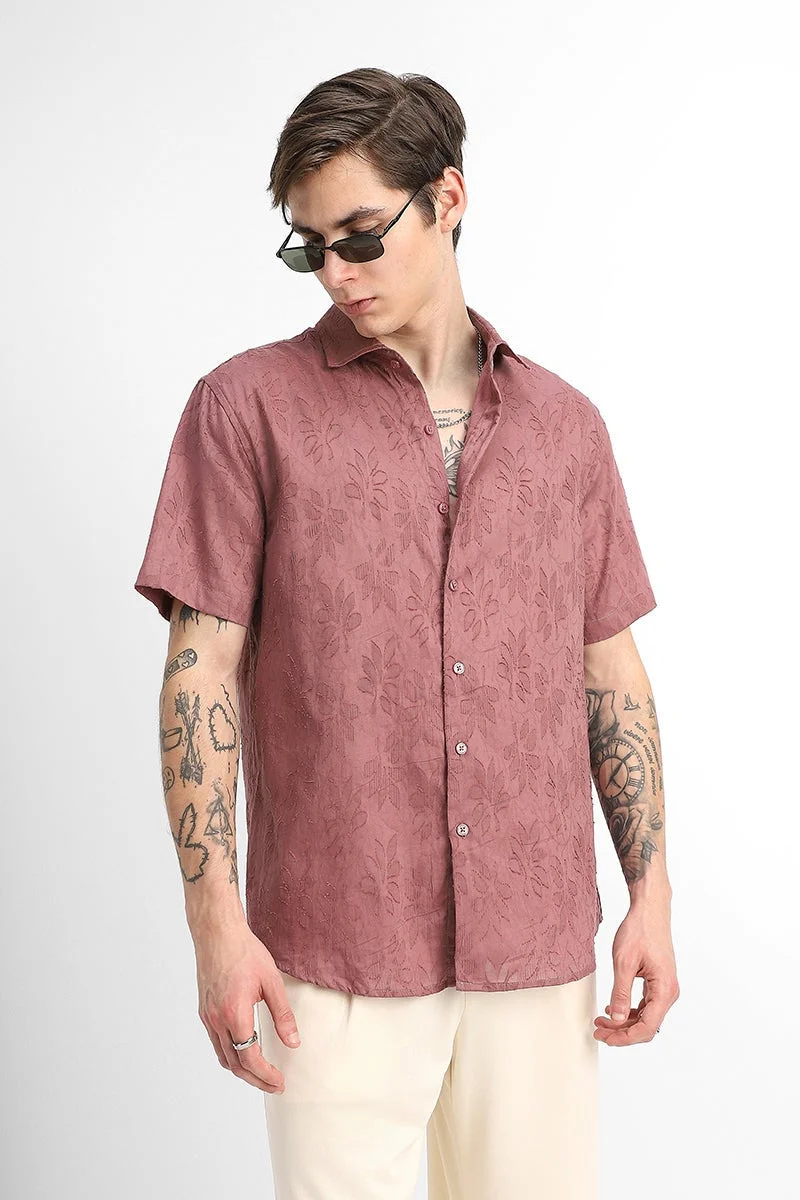 SNITCH Jacquard Regular Fit Shirt