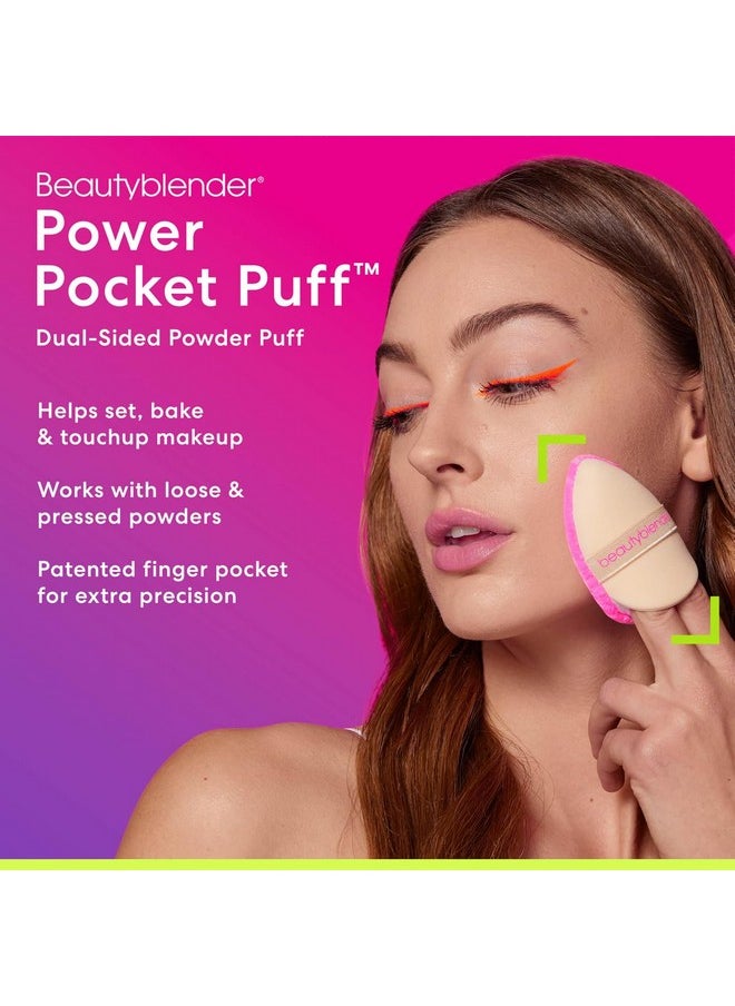 beautyblender Beautyblender® | Pocket Puff™ Dual-Sided Beauty Blender Powder Puff for Setting and Baking, Reusable, Washable  - Image 4