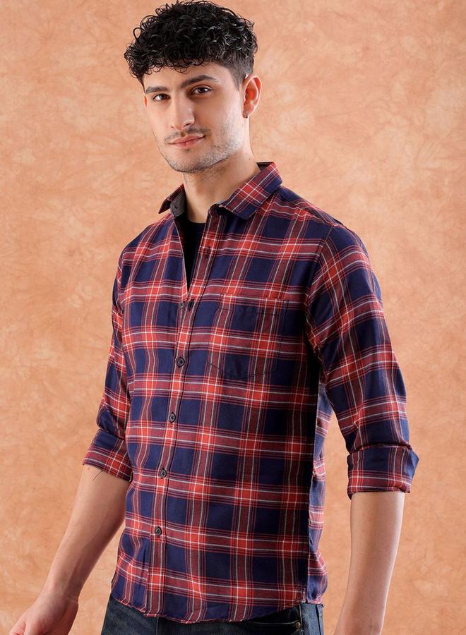 تايك تو قميص رجالي كاروهات فلانيل كاجوال من هارد سودا - Image 5