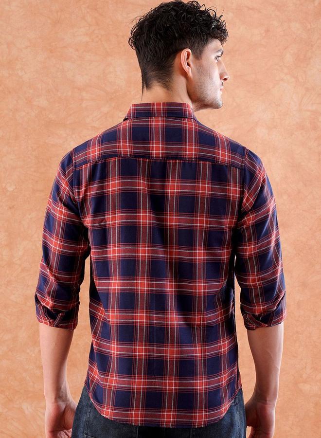 تايك تو قميص رجالي كاروهات فلانيل كاجوال من هارد سودا - Image 4