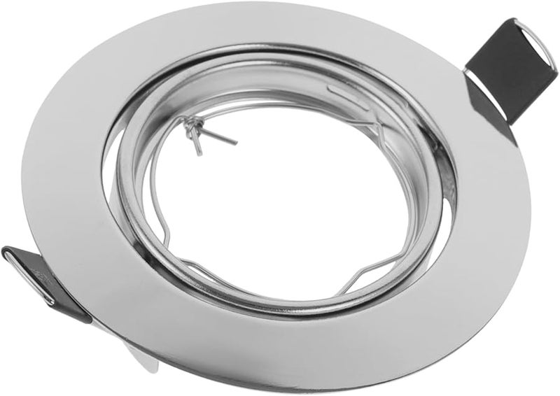 Silver Recessed Light Trim Cover Easy Install Downlight Accessory for Kitchen Living Room Bedroom - Image 1
