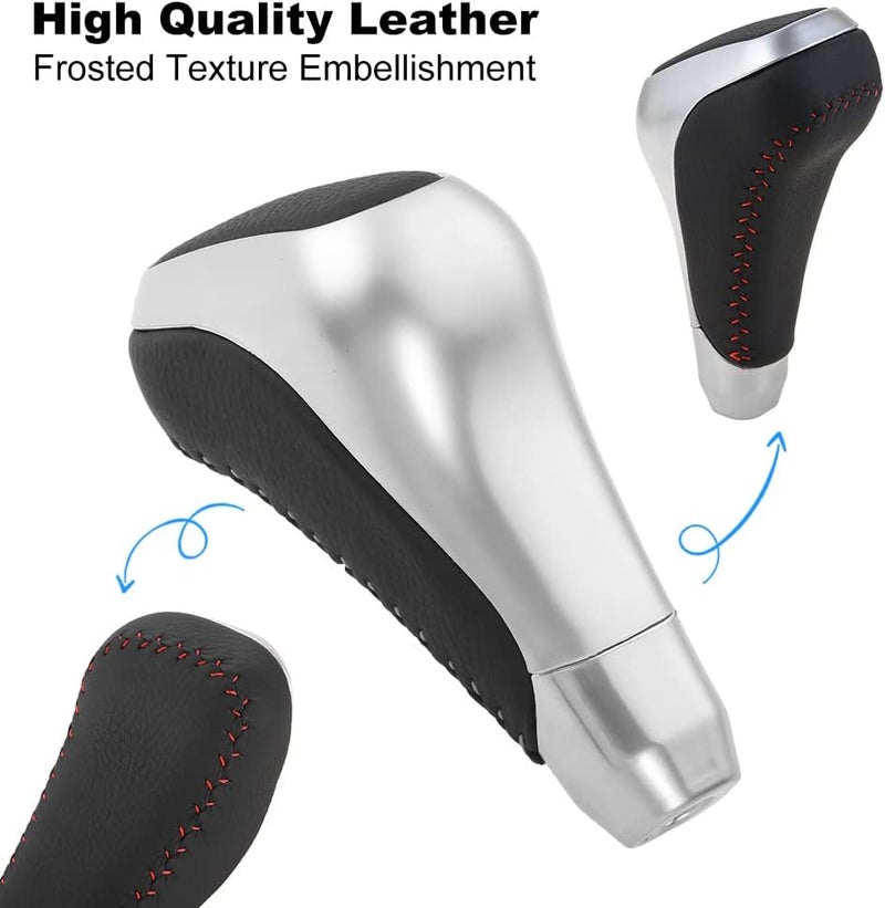 woobles Automatic Shift Knob Handle ,Car Gear Shifter Stick Knob Head Handle Lever Compatible with Toyota Tundra & 4Runner 2015-2019 Replaces PTR57-34141 Silver - Image 4