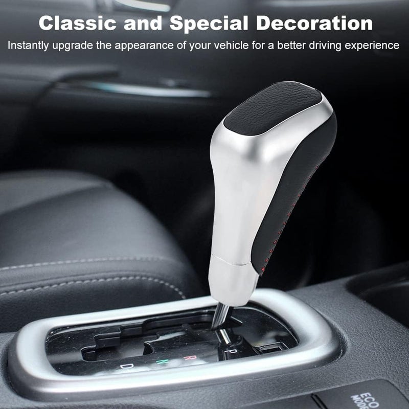 woobles Automatic Shift Knob Handle ,Car Gear Shifter Stick Knob Head Handle Lever Compatible with Toyota Tundra & 4Runner 2015-2019 Replaces PTR57-34141 Silver - Image 5