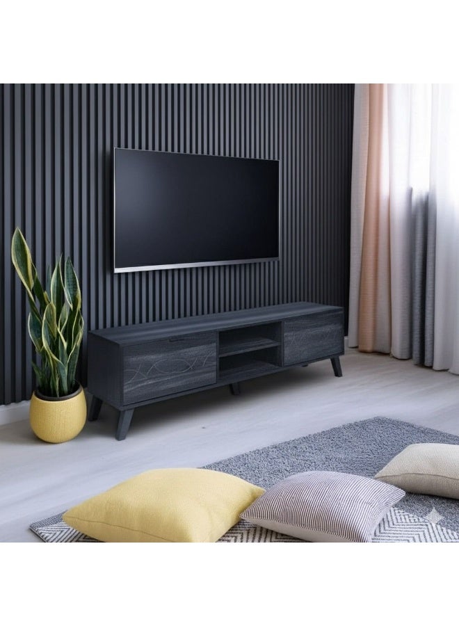 Crest J Modern wooden plasma table, size 160*40*45