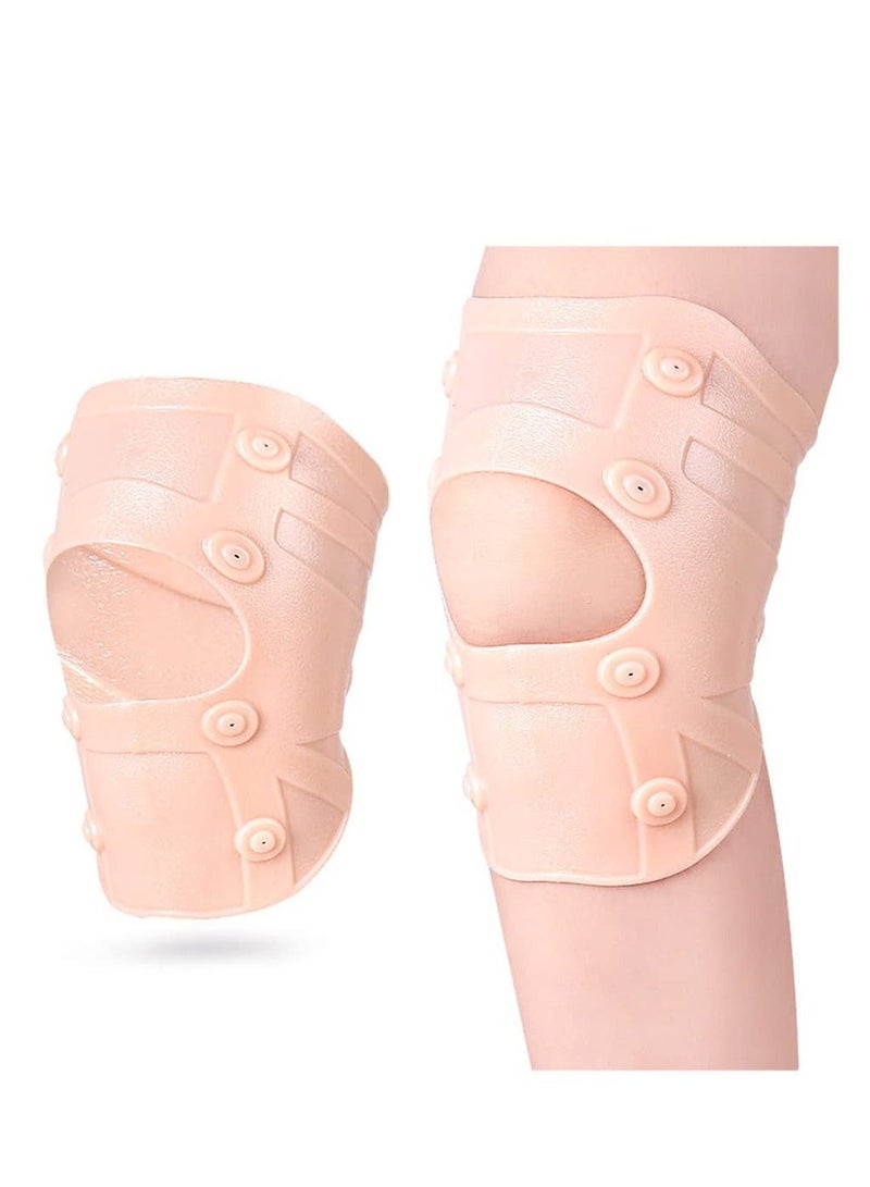 Y&D Knee Brace Ultra Thin Silicone Compression Sleeve Support Waterproof Magnetic Massage Pad Protector Relief Pain for Meniscus Tear Arthritis Ligament Injury Recovery (L Size)  - Image 1