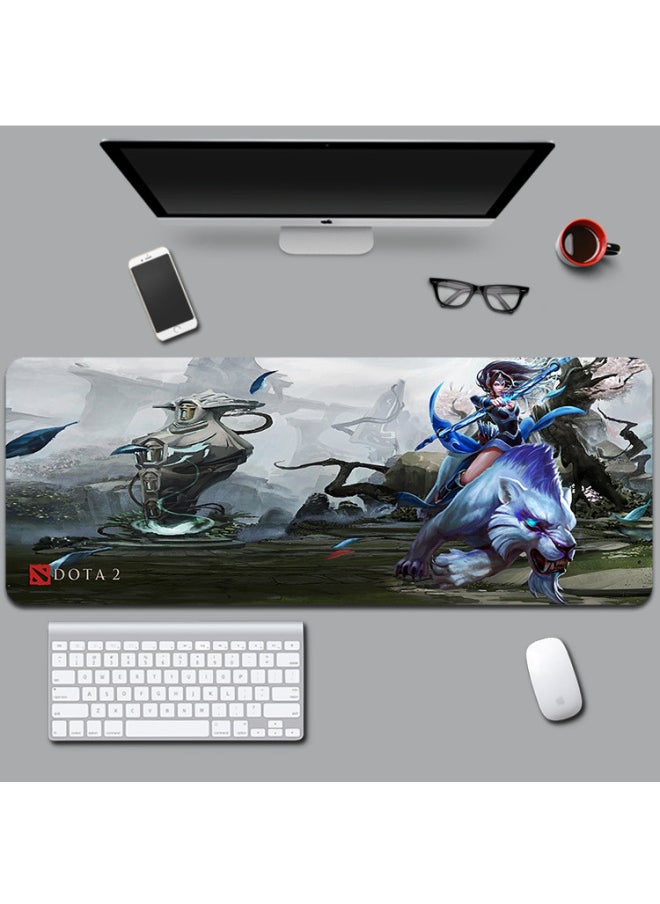 Generic Knife Tower DOTA Game Competitive Computer Mouse Pad Personality Large Thick Lock Edge Internet Cafe Study Table Pad Wholesale-Color:900x 400x 2mm Edge Lock-Pattern:Knife Tower 97  - Image 1