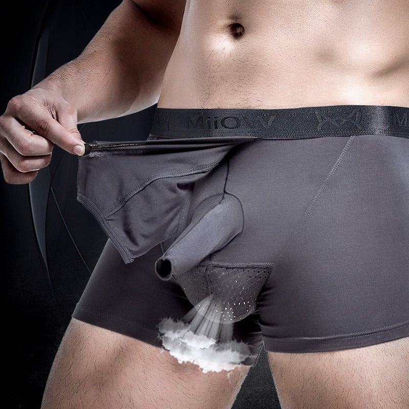 Mens Briefs Separation Pouch Underpants Red