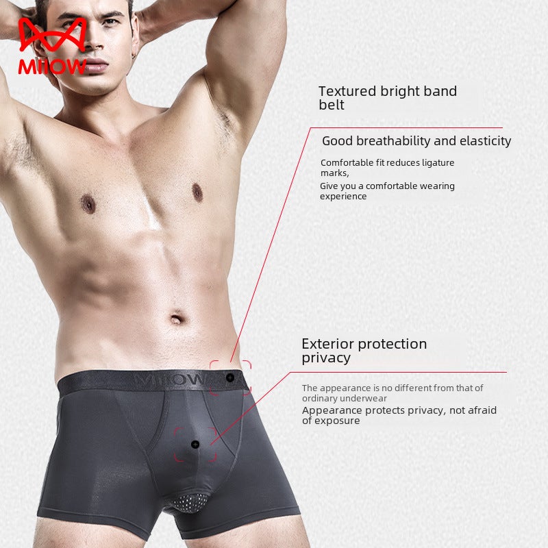 Mens Briefs Separation Pouch Underpants Red