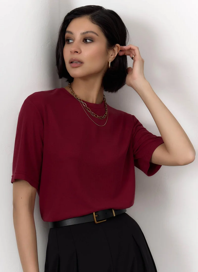 Lichi Loose-fitting jersey T-shirt