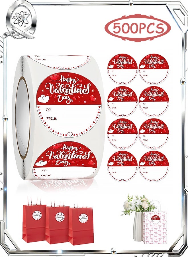500 قطعة من ملصقات بطاقات عيد الحب، ملصقات ملصقات ملصقات هدايا على شكل قلب الحب، للأظرف وصناديق الغلق والبطاقات وحقائب تغليف هدايا الزفاف وزينة عيد الميلاد - Image 1