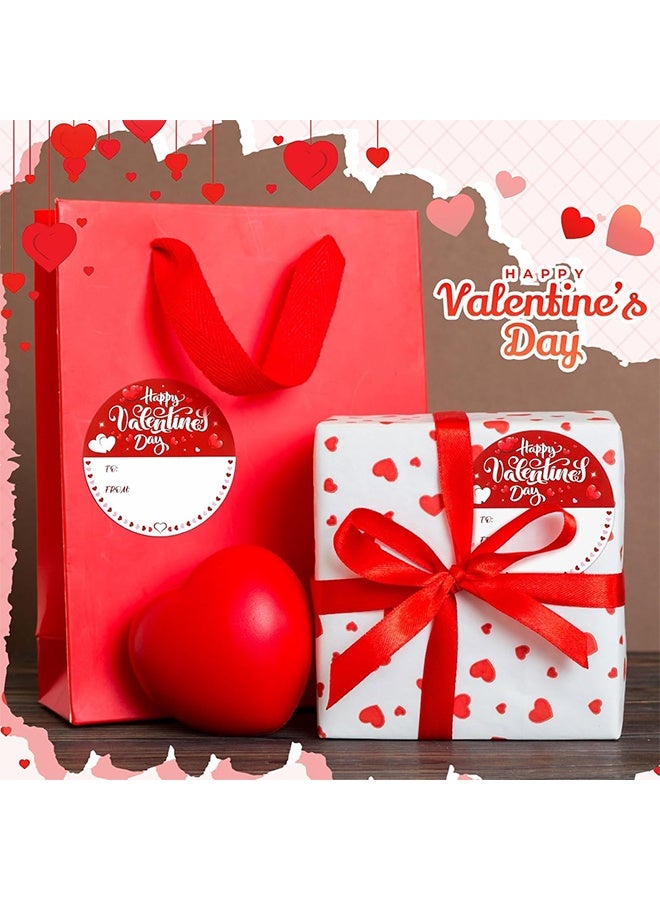 500 قطعة من ملصقات بطاقات عيد الحب، ملصقات ملصقات ملصقات هدايا على شكل قلب الحب، للأظرف وصناديق الغلق والبطاقات وحقائب تغليف هدايا الزفاف وزينة عيد الميلاد - Image 4