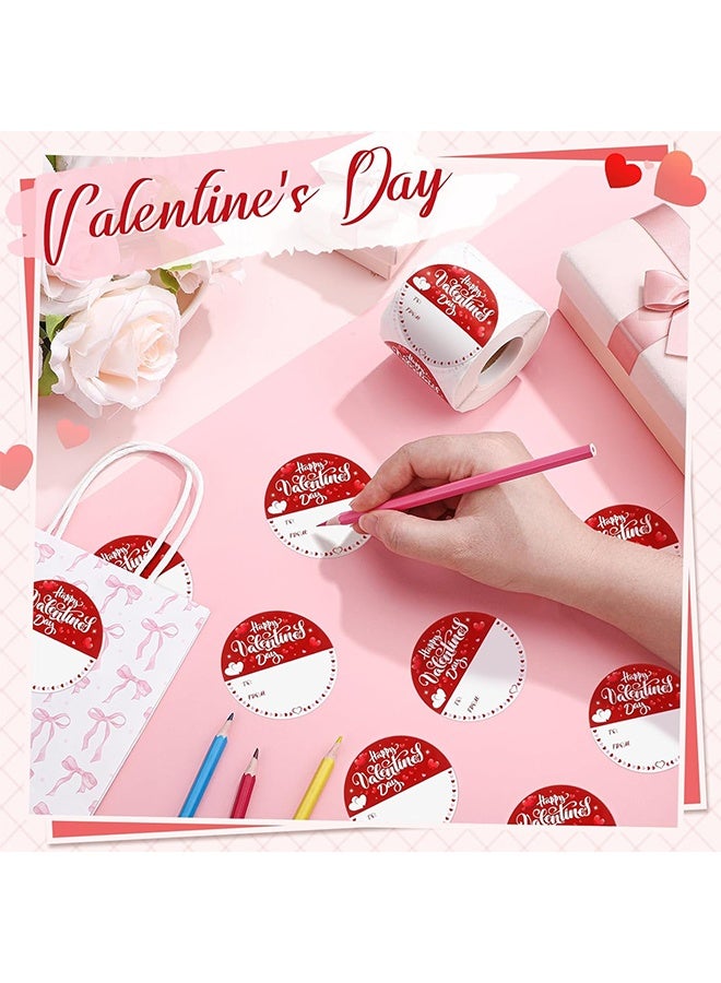 500 قطعة من ملصقات بطاقات عيد الحب، ملصقات ملصقات ملصقات هدايا على شكل قلب الحب، للأظرف وصناديق الغلق والبطاقات وحقائب تغليف هدايا الزفاف وزينة عيد الميلاد - Image 3