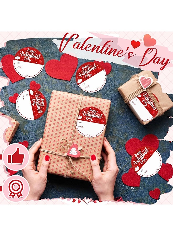 500 قطعة من ملصقات بطاقات عيد الحب، ملصقات ملصقات ملصقات هدايا على شكل قلب الحب، للأظرف وصناديق الغلق والبطاقات وحقائب تغليف هدايا الزفاف وزينة عيد الميلاد - Image 5