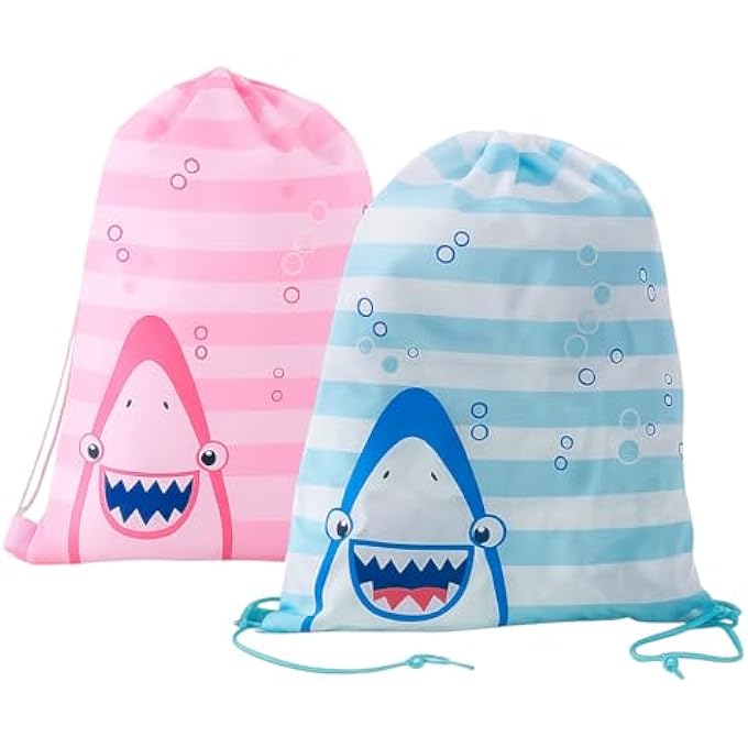 rayihni 2 Pcs Waterproof Drawstring Bags Sports Riding Backpack Suitable for Adults and Kids Holiday Swimming Beach - Image 1