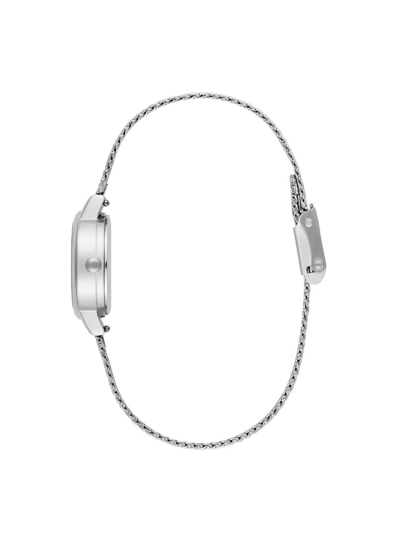 OLIVIA BURTON ساعة أوليفيا بورتون الدائرية التناظرية للنساء بعلبة من أم اللؤلؤ الأبيض - 24000120 - Image 3