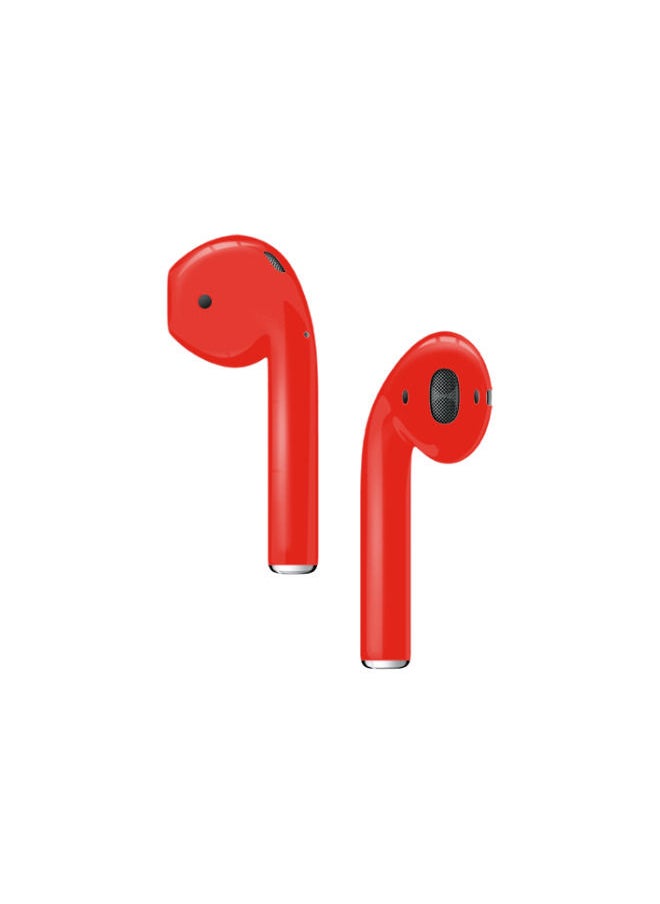 CAVIAR - Customized Airpods 2nd Generation Automotive Grade Scratch Resistant Red Glossy - Image 1