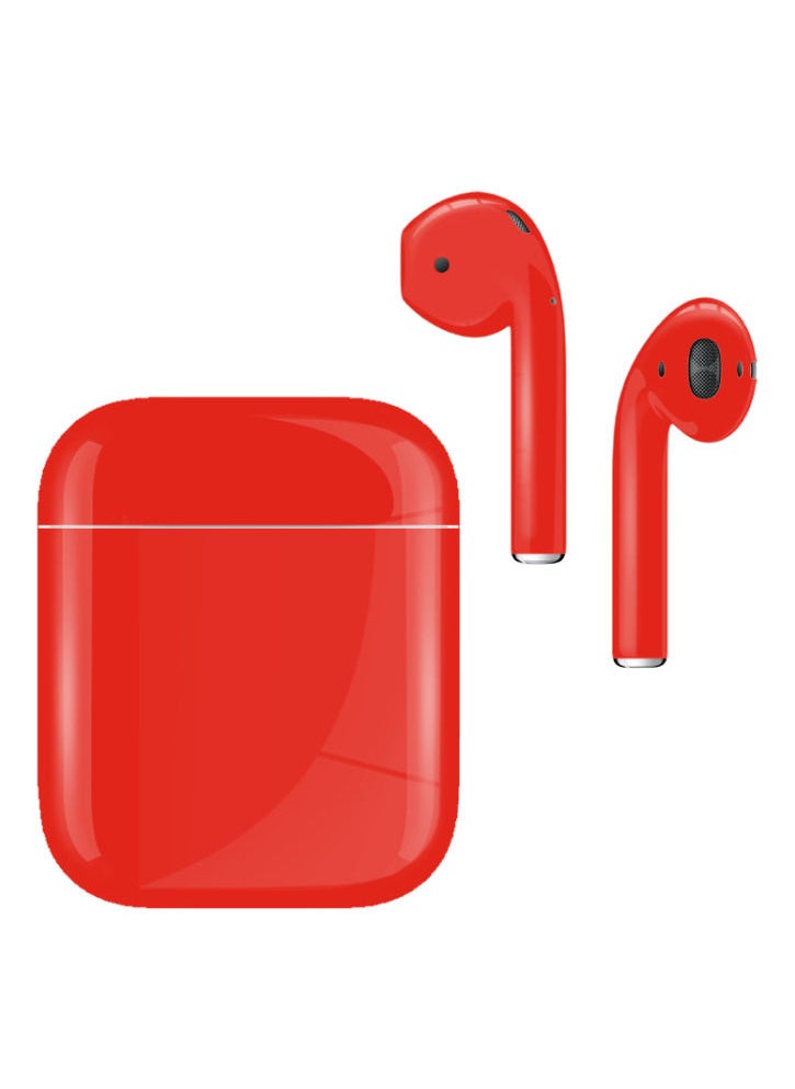 CAVIAR - Customized Airpods 2nd Generation Automotive Grade Scratch Resistant Red Glossy - Image 1