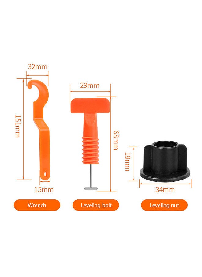 Generic - 151Pcs/Set Ceramic Tile Leveling System Tools Level Tile Spacer Wall Leveler Wedges Spacers Reusable Tools - Image 1
