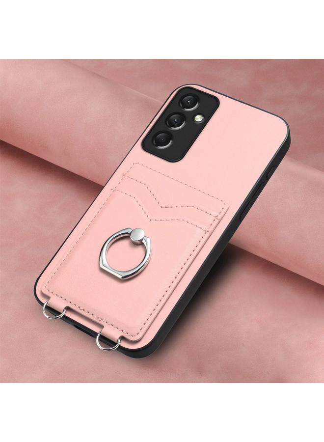 اس-توب جراب لهاتف Samsung Galaxy A24 4G R20 مع حامل بطاقات على شكل حلقة - Image 2