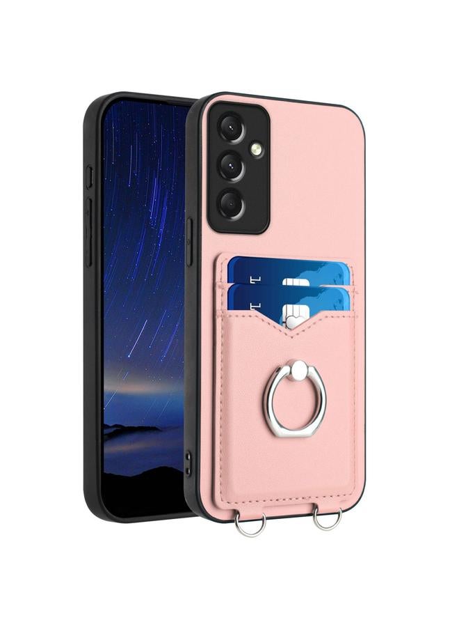 اس-توب جراب لهاتف Samsung Galaxy A24 4G R20 مع حامل بطاقات على شكل حلقة - Image 1