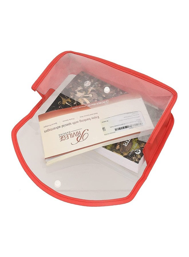 ANG Plastic Flexi Button Bag | Cheque Book Holder | Document Holder | Passbook Holder Cheque Pouch (Pack of 5) - Image 4