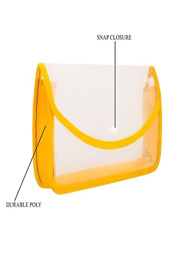 ANG Plastic Flexi Button Bag | Cheque Book Holder | Document Holder | Passbook Holder Cheque Pouch (Pack of 5) - Image 2