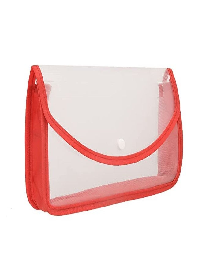 ANG Plastic Flexi Button Bag | Cheque Book Holder | Document Holder | Passbook Holder Cheque Pouch (Pack of 5) - Image 3