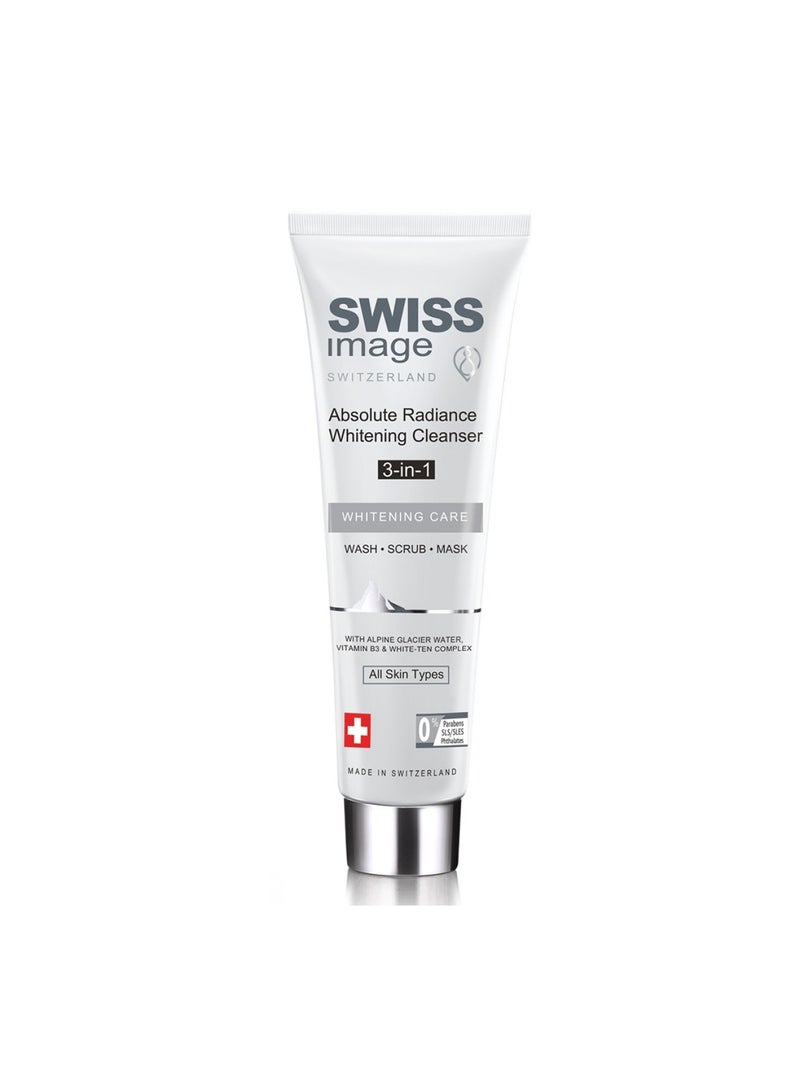 SWISS image Image Whitening Care Absolute Radiance 3-In-1 Whitening Cleanser For All Skin Types 100Ml - Image 1