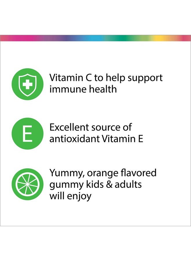 Rainbow Light Gummy Vitamin C Slices, Natural Vitamin E, Tangy Orange, 90 Gummies (Package May Vary) - Image 4