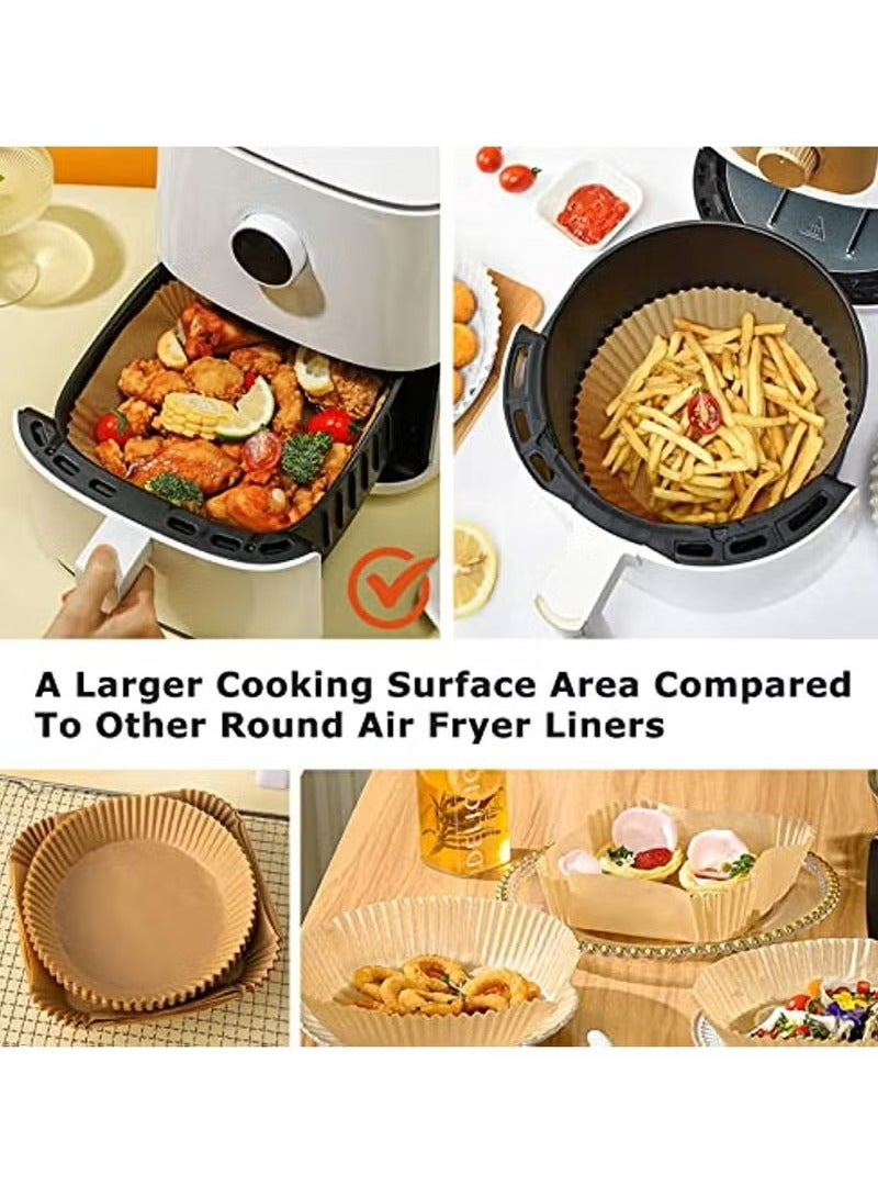 20CM Square Air Fryer Liner, Waterproof Air Fryer Baking Paper, Microwave Baking Parchment Paper (50 Pack)  - Image 2
