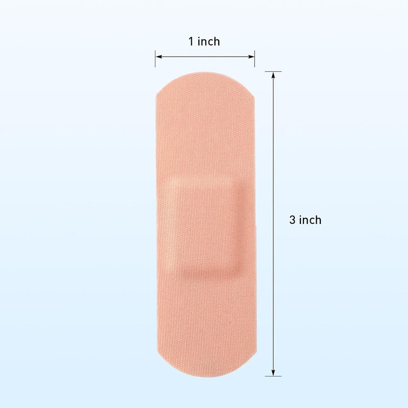 JMU لصقات لاصقة معقمة JMU 300 قطعة 1x3 بوصة شرائط لاصقة من القماش مغلفة بشكل فردي للعناية بالجروح والإسعافات الأولية - Image 5