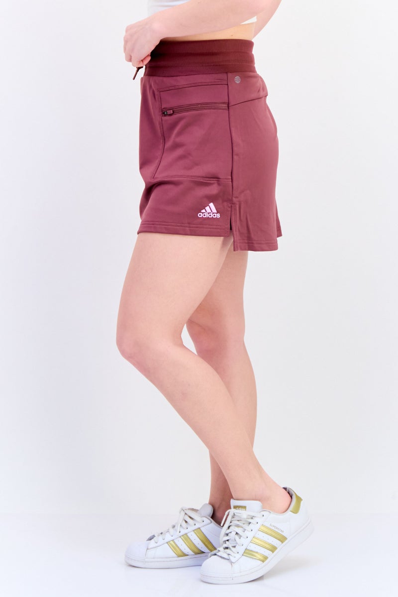 Adidas Women Sportswear Fit Outdoor Skort, Light Maroon - Image 2