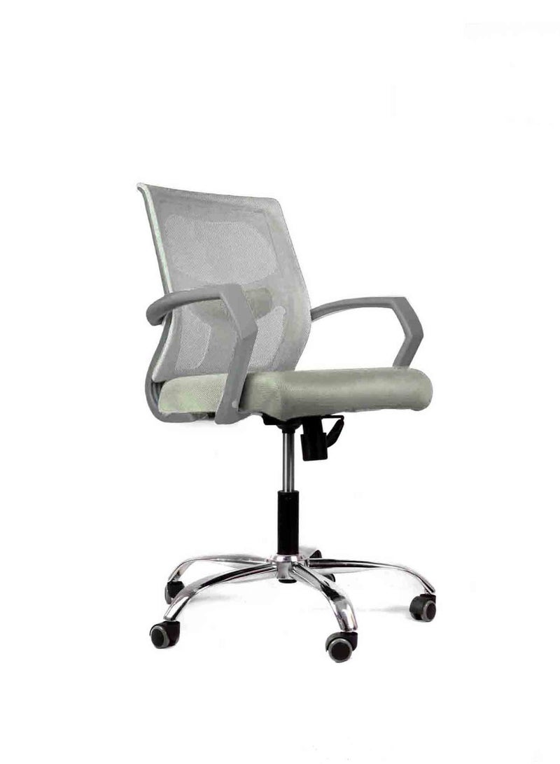 elhelow style Office Chair Gray&Gray 50X50X110 Cm 